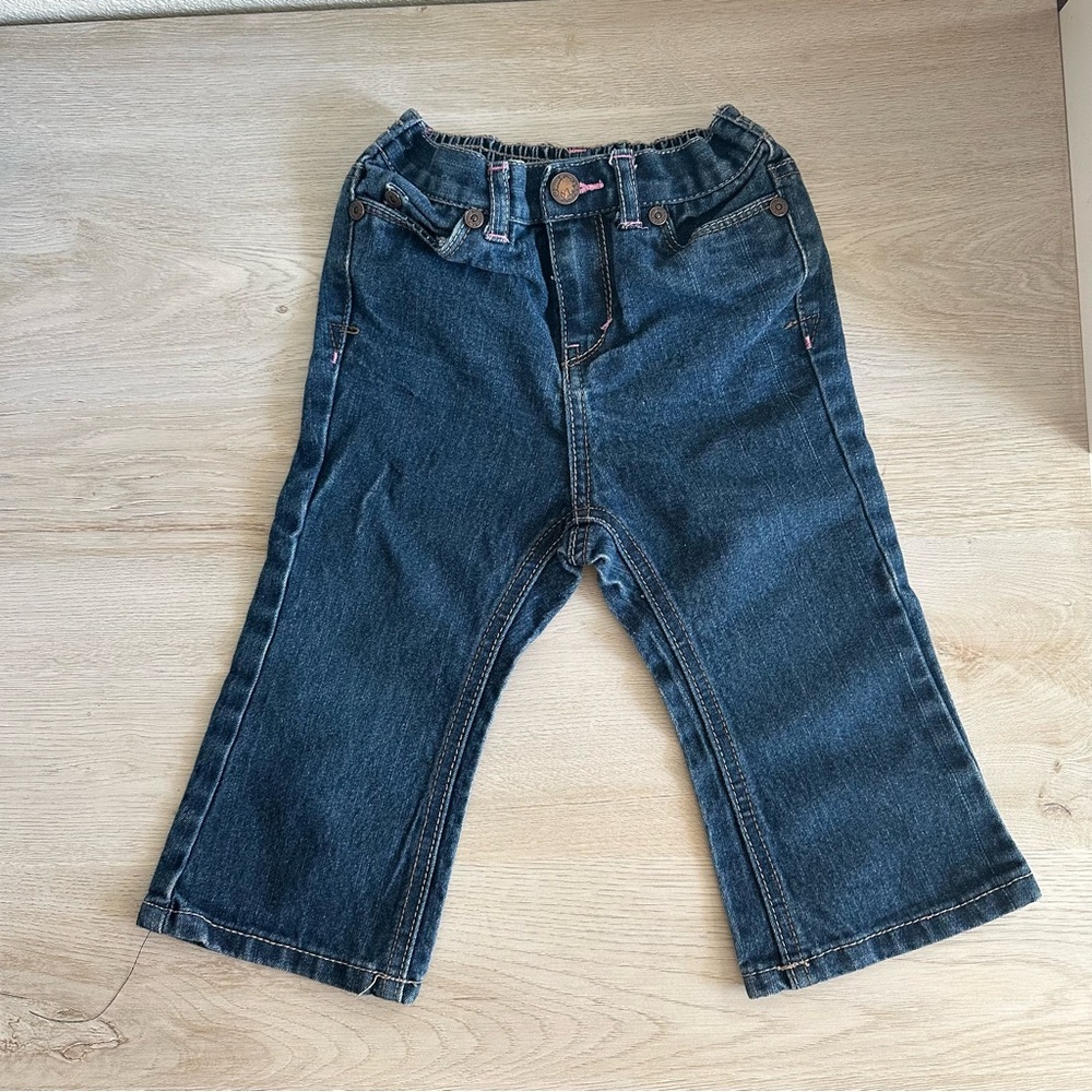Girl Cherokee Jeans Pink Detail Size 18M